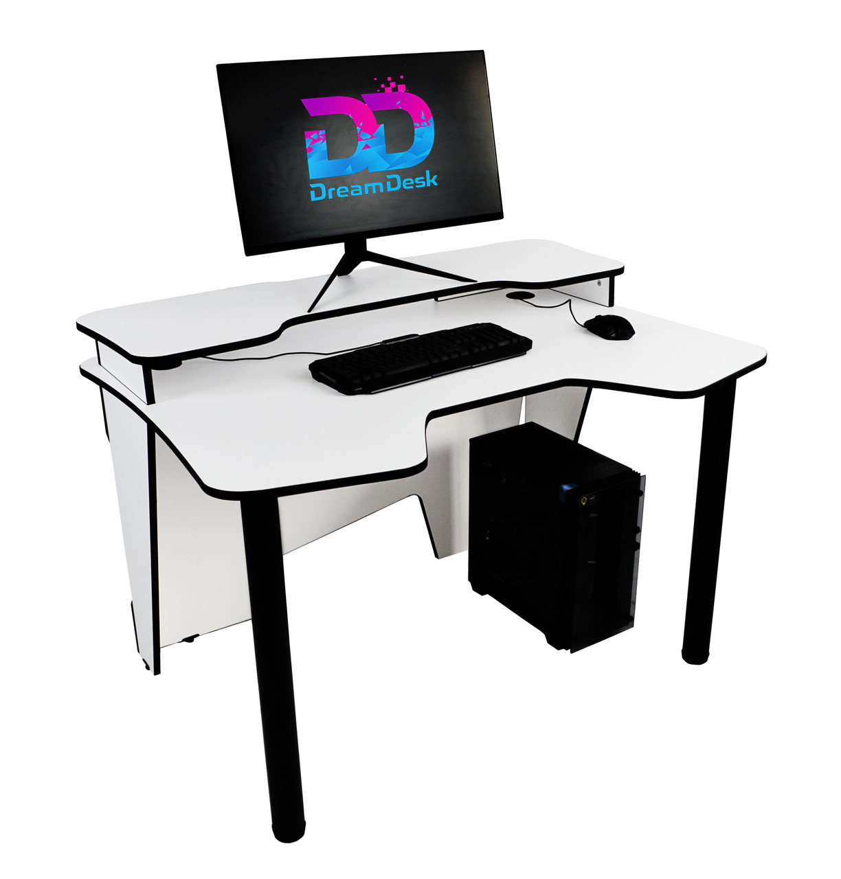 Стол DreamDesk PRO 12N\White-B - фото 1 - id-p111278608