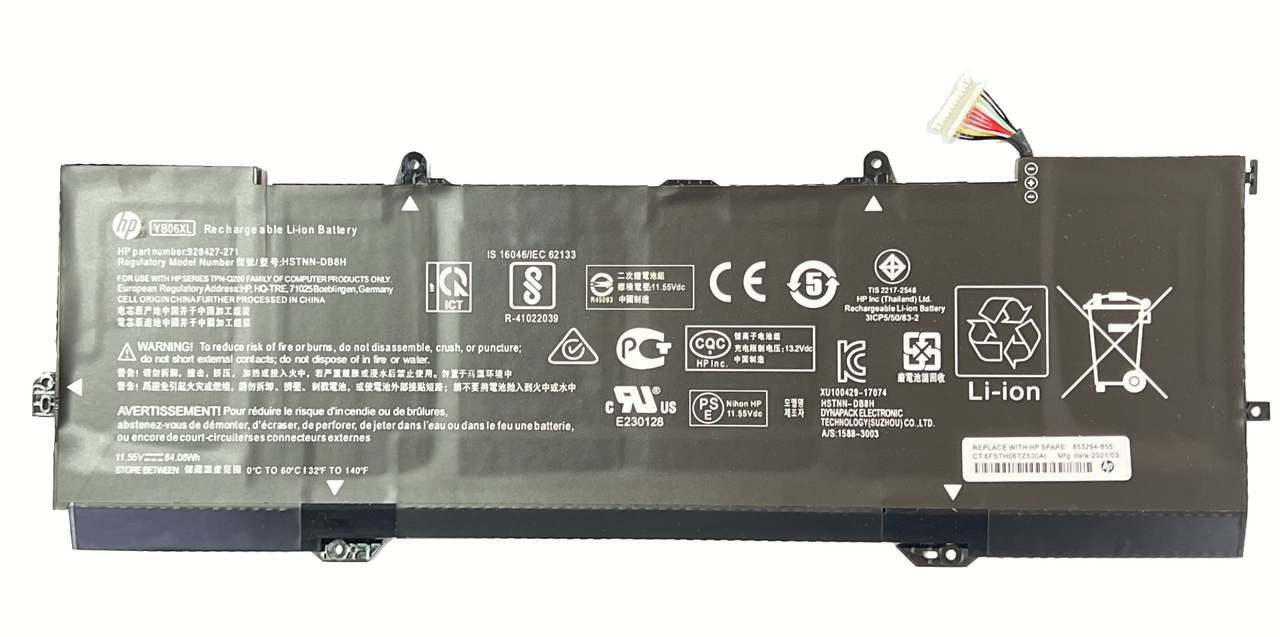 Аккумулятор для ноутбука Hp Spectre x360 15ch YB06XL 11.55V 84.08Wh (ORG)