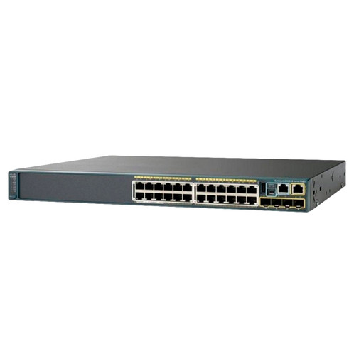 Коммутатор Cisco Catalyst, 24 x GE (PoE), 4 x SFP, LAN Base [WS-C2960S-24PS-L]