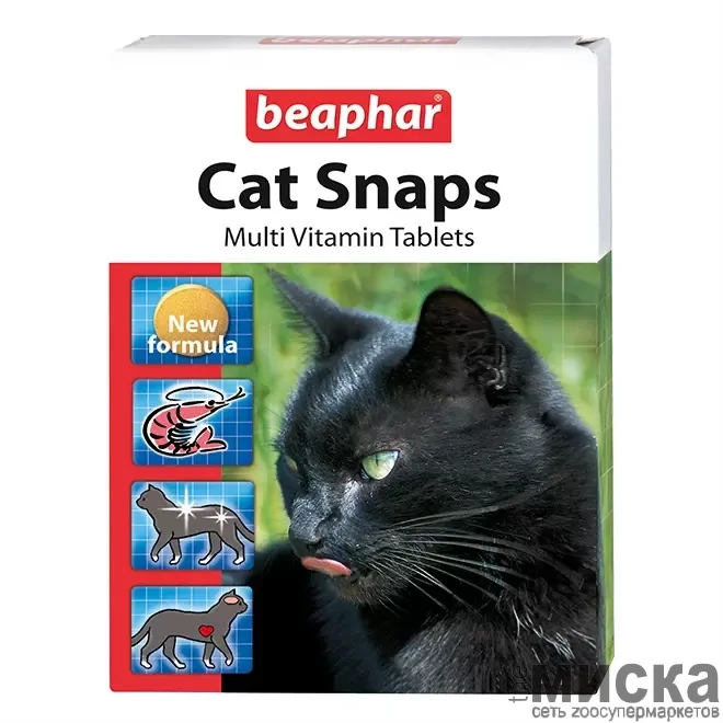 Beaphar Cat Snaps Витамины для кошек, 75 шт. - фото 1 - id-p111287523