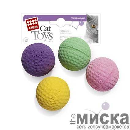 GiGwi Четыре мячика для кошки - фото 1 - id-p111287587