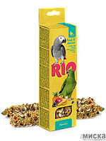 RIO Палочки для попугаев с фруктами и ягодами,коробка 2х75г.