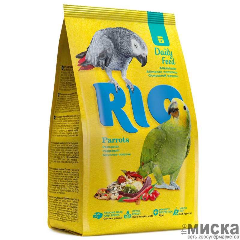 RIO Корм для крупных попугаев, пакет 1 кг - фото 1 - id-p111287870