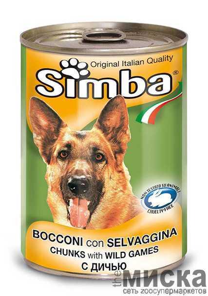 Консервированный корм для взрослых собак Simba Wet Premium Quality Chunkies with Lamb С дичью - фото 1 - id-p111289008