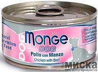 Monge влажный корм для собак с цыпленком и овощами