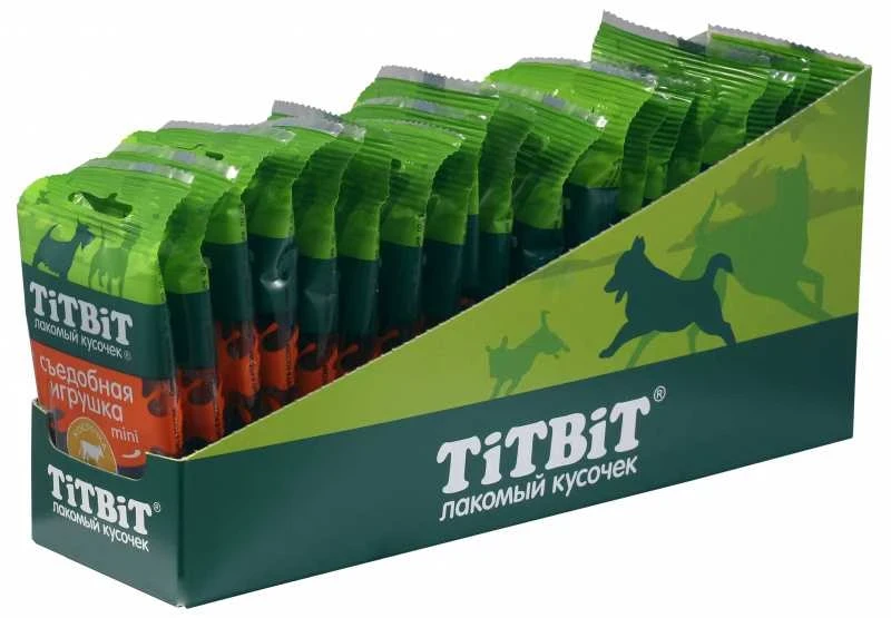 TitBit Съедобная игрушка косточка с телятиной Mini для малых пород - фото 4 - id-p111289177