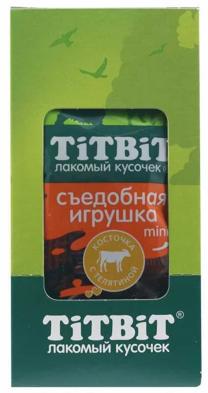 TitBit Съедобная игрушка косточка с телятиной Mini для малых пород - фото 6 - id-p111289177