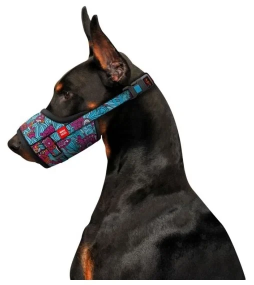 Намордник WAUDOG Nylon для собак "Лето", пластиковый фастекс, размер №4, О 35-43 см - фото 2 - id-p111289350