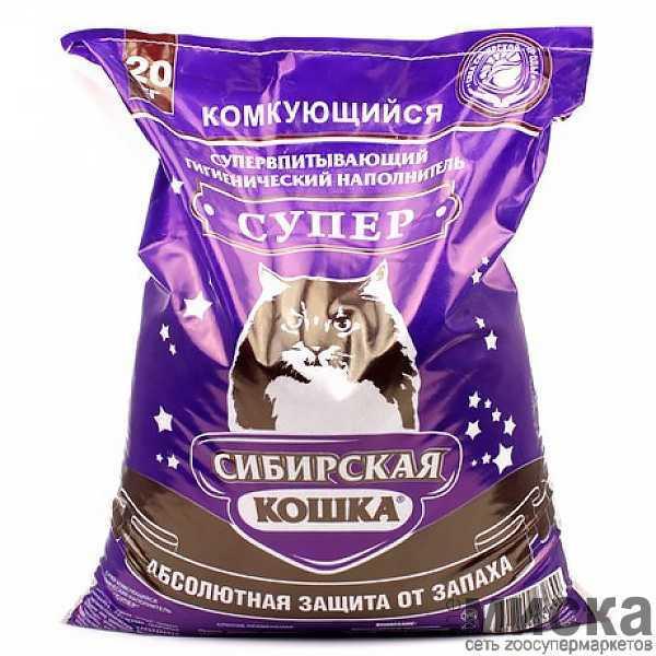 Сибирская кошка супер комкующийся наполнитель (крупные гранулы), 20 л. 20 кг. - фото 1 - id-p111289396