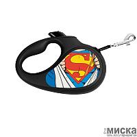 Поводок-рулетка WAUDOG с рисунком "Супермен Герой"