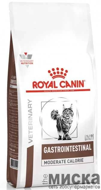 Сухий Корм Royal Canin GASTRO INTESTINAL MODERATE CALORIE CAT 2 кг - фото 1 - id-p111289679
