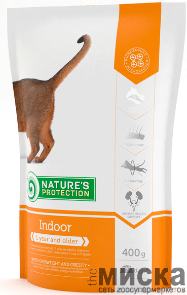 Nature's Protection Indoor корм для взрослых кошек с домашним образом жизни - фото 1 - id-p111289742