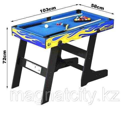 Игровой стол 4в1 FOLDABLE MULTIFUNCTIONAL TABLE(теннис,боулинг,футбол,бильярд) - фото 3 - id-p111291064