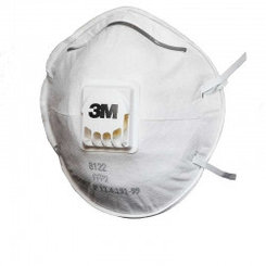 Респиратор для защиты от пыли и туманов 3М 8122 с клапаном выдоха, 2-й степени защиты. До 12 ПДК