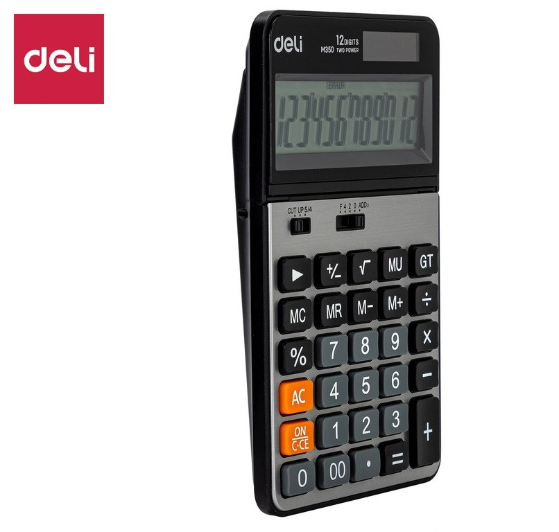 Калькулятор настольный DELI "M350" 12 разрядный, 178х110х26,5 мм, серебро - фото 2 - id-p111279507