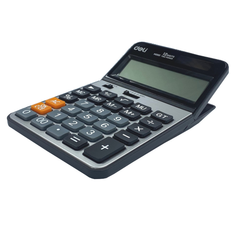 Калькулятор настольный DELI "M350" 12 разрядный, 178х110х26,5 мм, серебро - фото 3 - id-p111279507