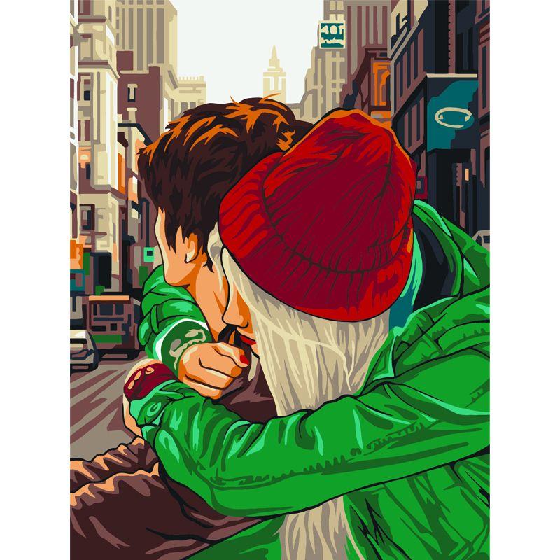Картина по номерам на картоне ТРИ СОВЫ "Любовь", 30х40, с акриловыми красками и кистями - фото 1 - id-p111279726