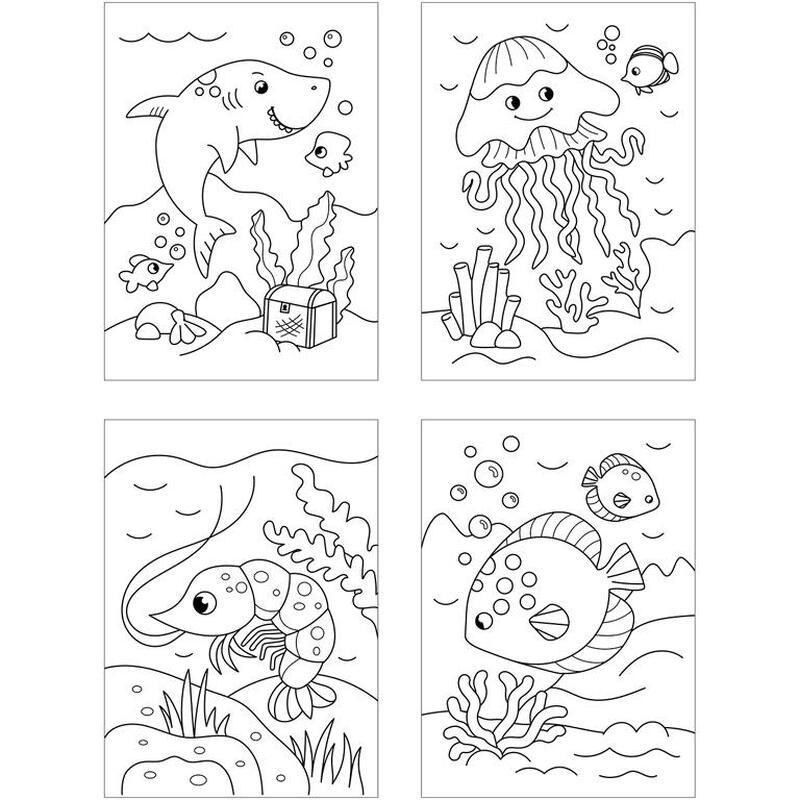 Раскраска А4 Мульти-Пульти "Водные обитатели", 8 страниц - фото 2 - id-p111281701