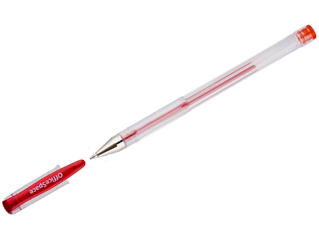 Ручка гелевая OfficeSpace 0,5 мм, красная - фото 1 - id-p111280938
