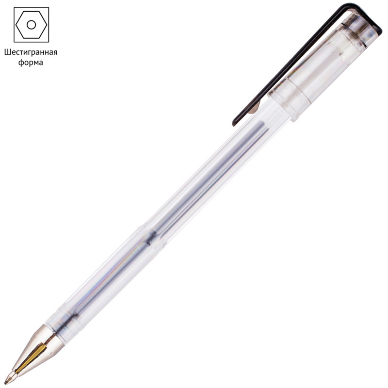Ручка гелевая OfficeSpace 0,5 мм, черная - фото 4 - id-p111280939