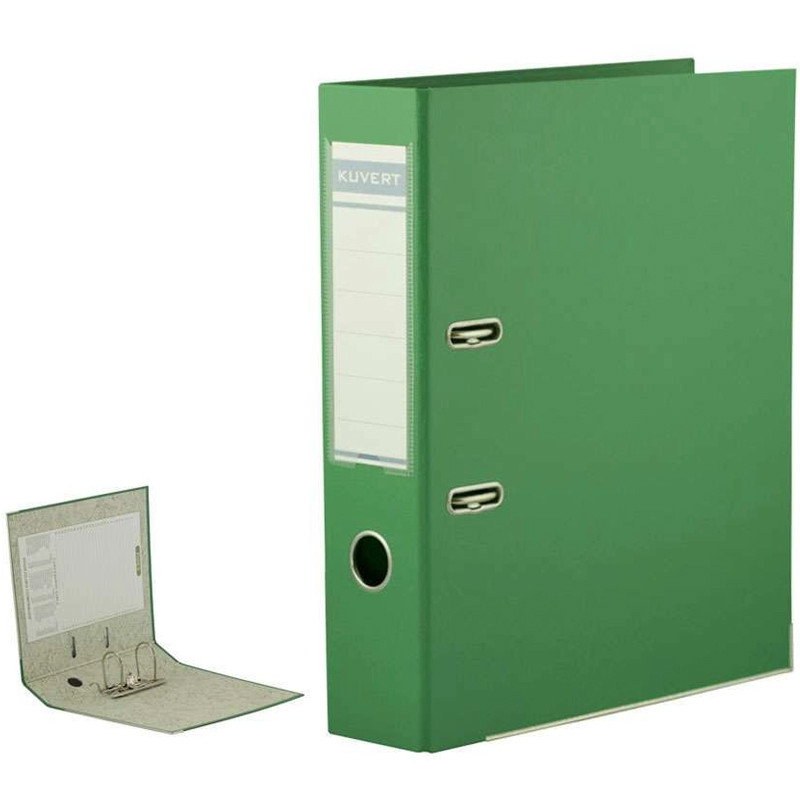 Папка-регистратор KUVERT А4, ширина корешка 50 мм, зеленая - фото 1 - id-p111283145