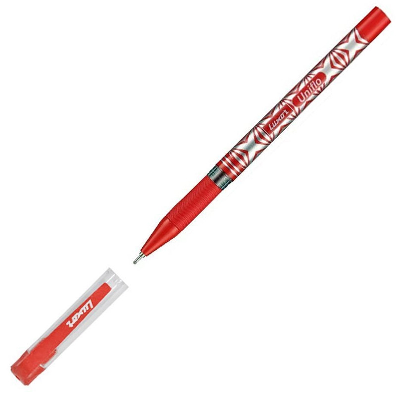 Ручка гелевая LUXOR "Uniflo Gel" 0,7 мм, красная - фото 1 - id-p111280960