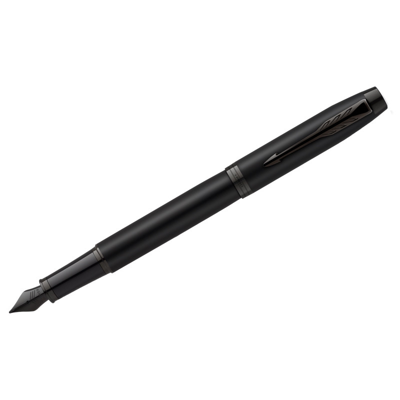 Ручка перьевая Parker "IM Achromatic Black", 0,8 мм, синяя - фото 1 - id-p111280976