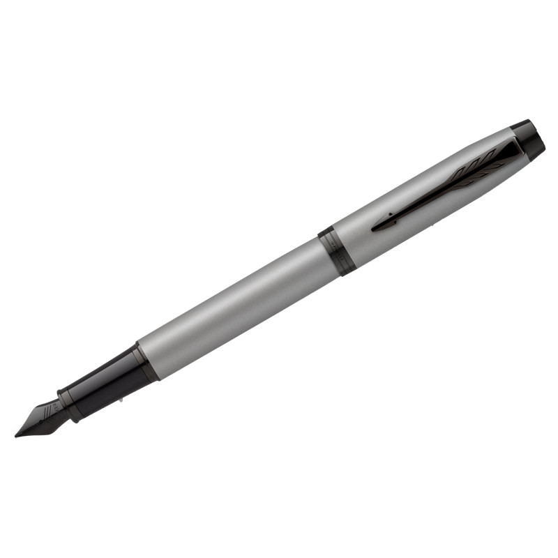 Ручка перьевая Parker "IM Achromatic Grey", 0,8 мм, синяя - фото 1 - id-p111280977