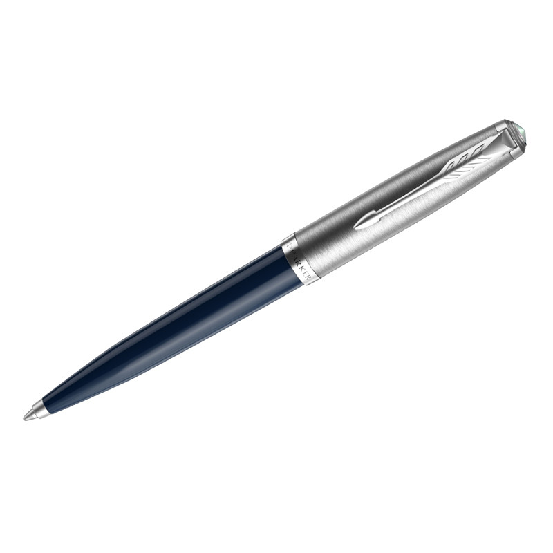 Ручка шариковая Parker "51 Midnight Blue CT", 1,0 мм, черная - фото 1 - id-p111280987