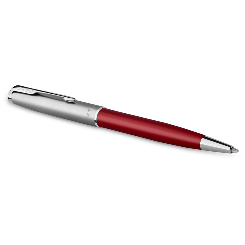 Ручка шариковая Parker "Sonnet Sand Blasted Metal&Red Lacquer", 1,0 мм, черная - фото 5 - id-p111280992