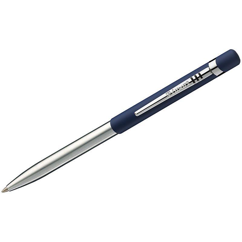 Ручка шариковая LUXOR "Gemini" автоматическая, 1 мм, синие чернила, корпус синий/хром - фото 1 - id-p111281016