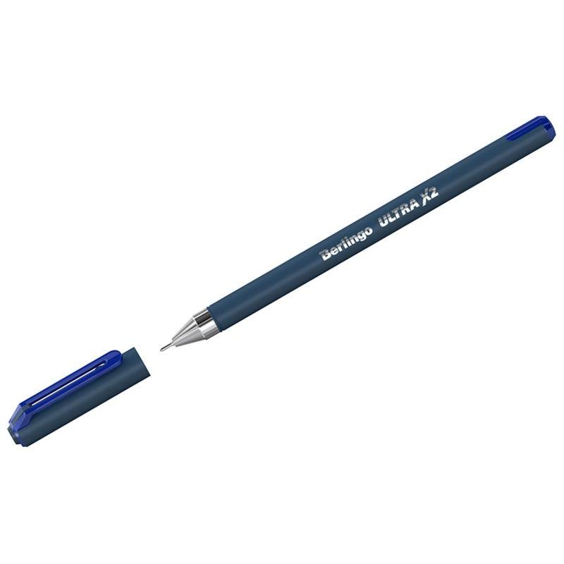Ручка шариковая BERLINGO "Ultra X2" 0,7 мм, игольчатый стержень, синяя - фото 1 - id-p111281066