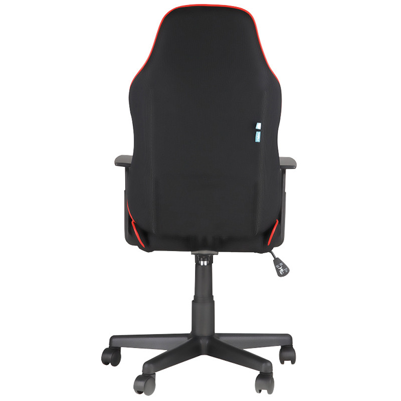 Кресло игровое Helmi HL-S09 "Red line", ткань черная/красная - фото 4 - id-p111279992