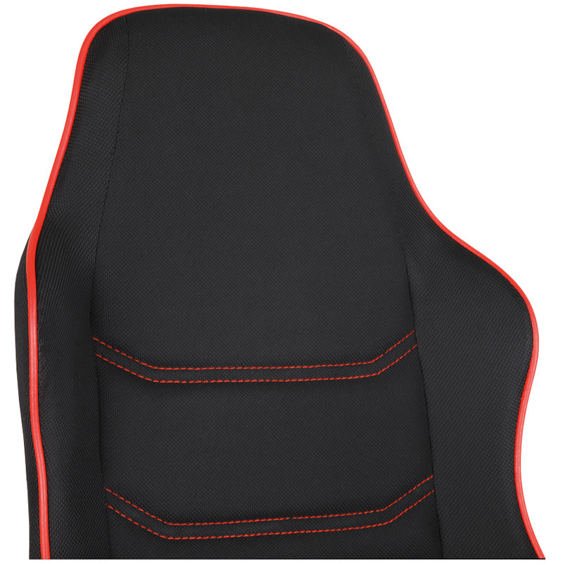Кресло игровое Helmi HL-S09 "Red line", ткань черная/красная - фото 7 - id-p111279992