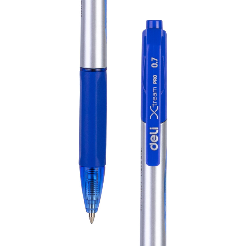 Ручка шариковая DELI "Xtream" автоматическая, 0,7 мм, синяя - фото 2 - id-p111281139