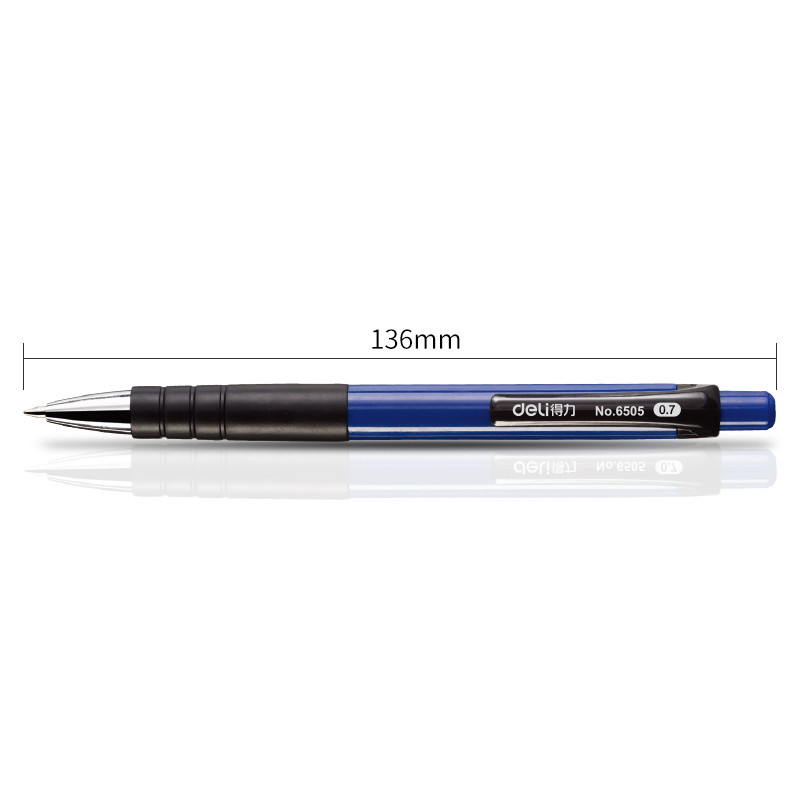Ручка шариковая DELI автоматическая, 0,7 мм, синяя - фото 2 - id-p111281140