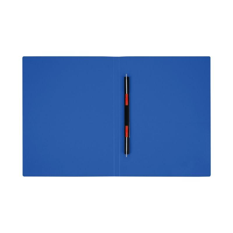 Папка-скоросшиватель с пружинным скоросшивателем СТАММ, А4, 14 мм, 500 мкм, синяя - фото 4 - id-p111283440