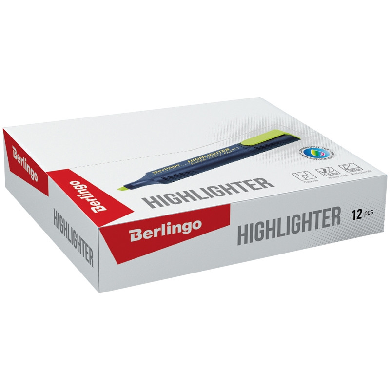 Текстовыделитель Berlingo "Textline HL500" 1-5 мм, желтый - фото 2 - id-p111283468
