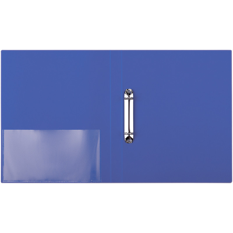 Папка на 2-х кольцах BERLINGO "Standard", пластиковая, корешок 25 мм, синяя - фото 4 - id-p111282535