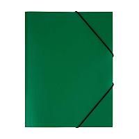 Папка на резинке СТАММ, А4 пластиковая, 500 мкм, зеленая