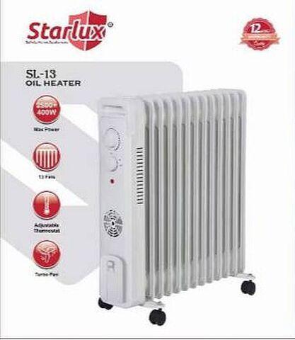 Обогреватель-радиатор масляный Starlux Oil Heater (Белый / 15 секций / с тепловентилятором)
