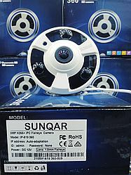 Камера видеонаблюдения SUNQAR IP-819/360 4MP H265+ AI IPC Fisheye Camera With POE