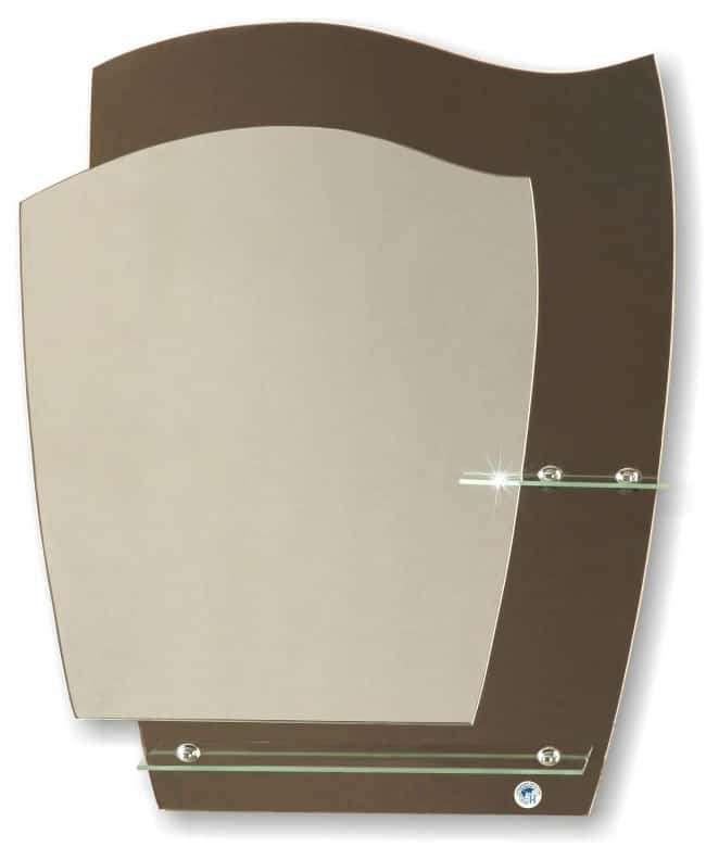 Зеркало Континент Ардео (585x690) с полками - фото 1 - id-p111340553