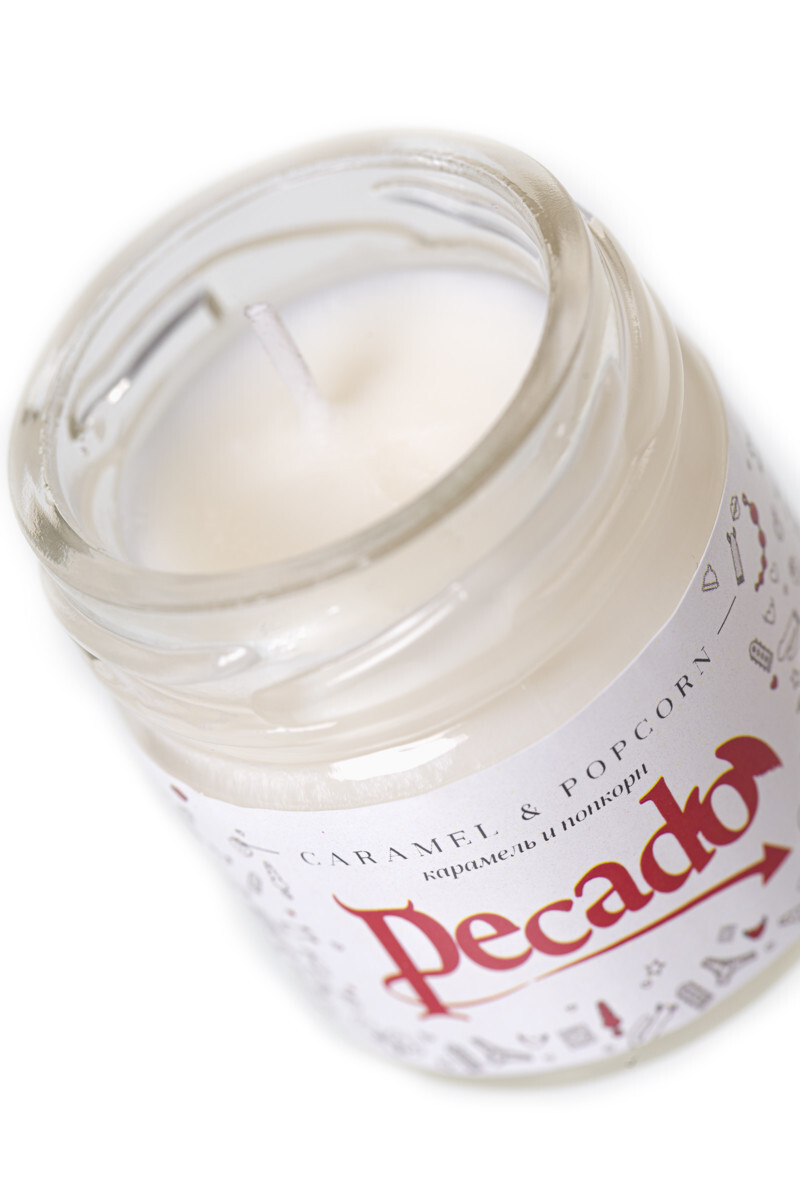 Массажная свеча Pecado Caramel Popcorn - Карамель и попкорн - фото 3 - id-p111341178