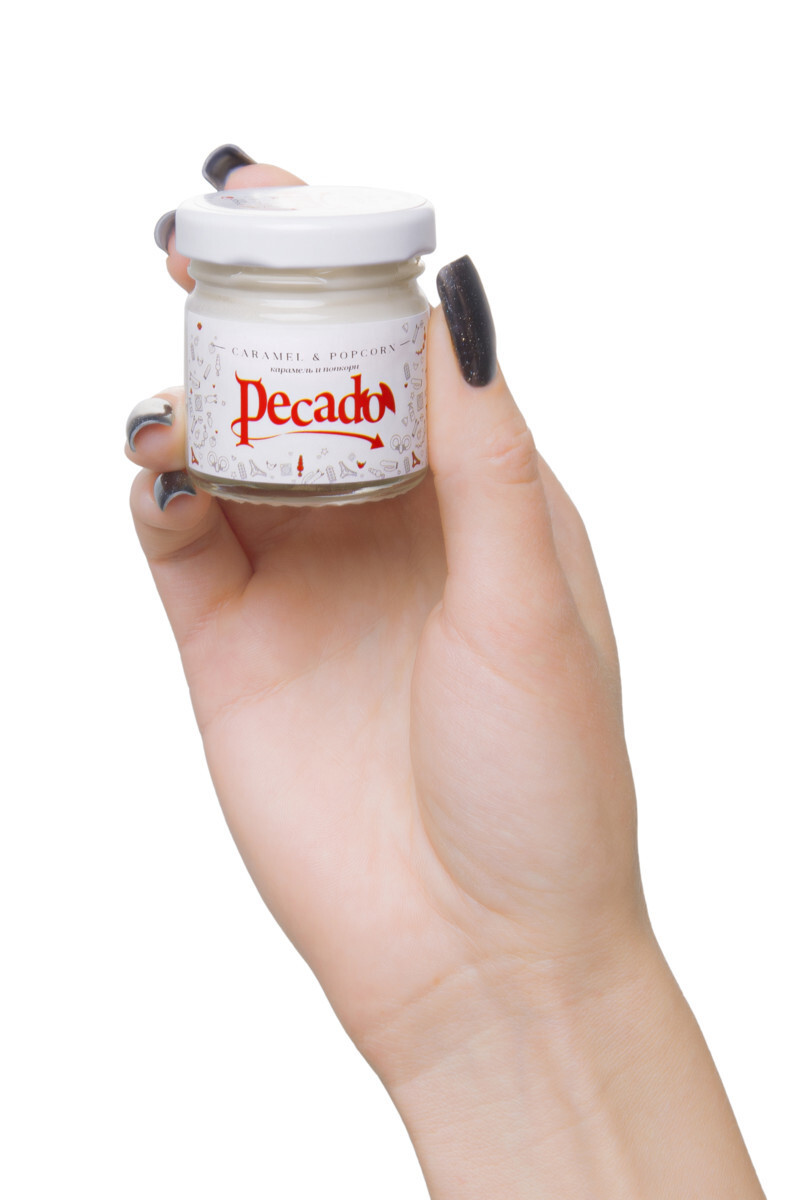Массажная свеча Pecado Caramel Popcorn - Карамель и попкорн - фото 6 - id-p111341178