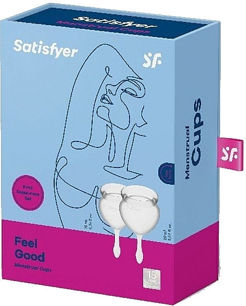 Менструальная чаша Satisfyer Feel Good (набор 2 шт) - фото 1 - id-p111341423