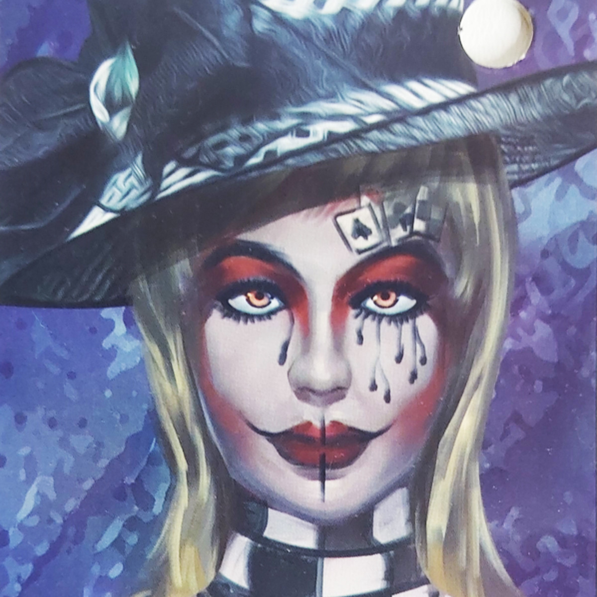 Временная татуировка на лицо в Хэллоуин "Карты"