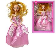 ZR-595 Кукла Beautyful girl в пышном платье ( сгибается руки, ноги) 33*23см, фото 2