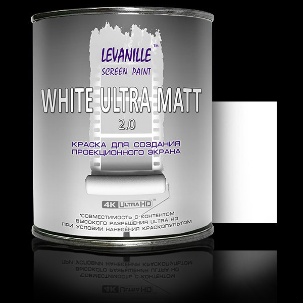 Le Vanille Le Vanille Screen Проекционная краска White Ultra Matt 2.0 1 L - фото 1 - id-p111344087