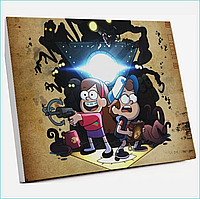 Картина по номерам "Гравити Фолз - Gravity Falls" (Disney) (40х50)